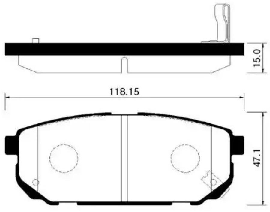 

Тормозные колодки HSB дисковые HP1018