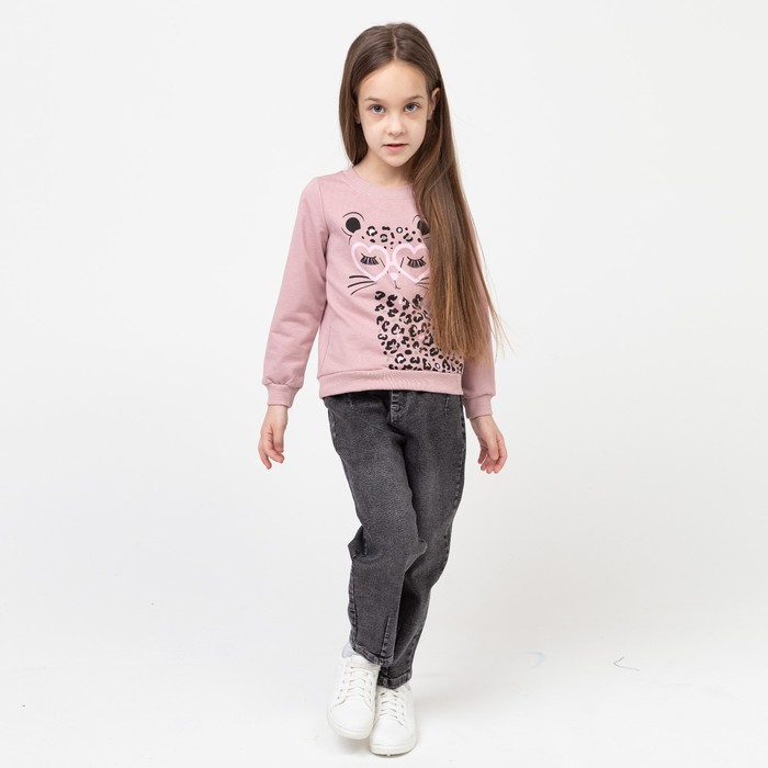 

Джинсы для девочки, серый, 104