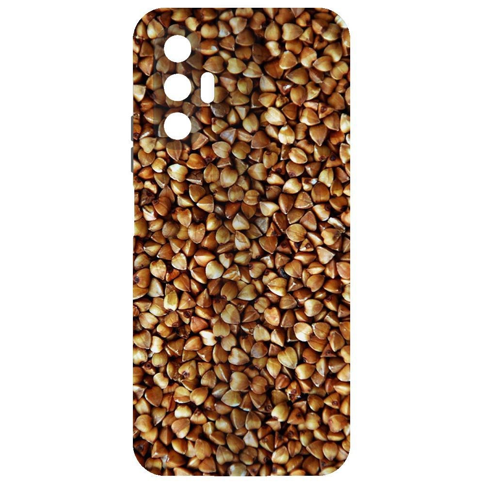 

Чехол-накладка Krutoff Soft Case Гречка для Tecno Pova 3, Черный