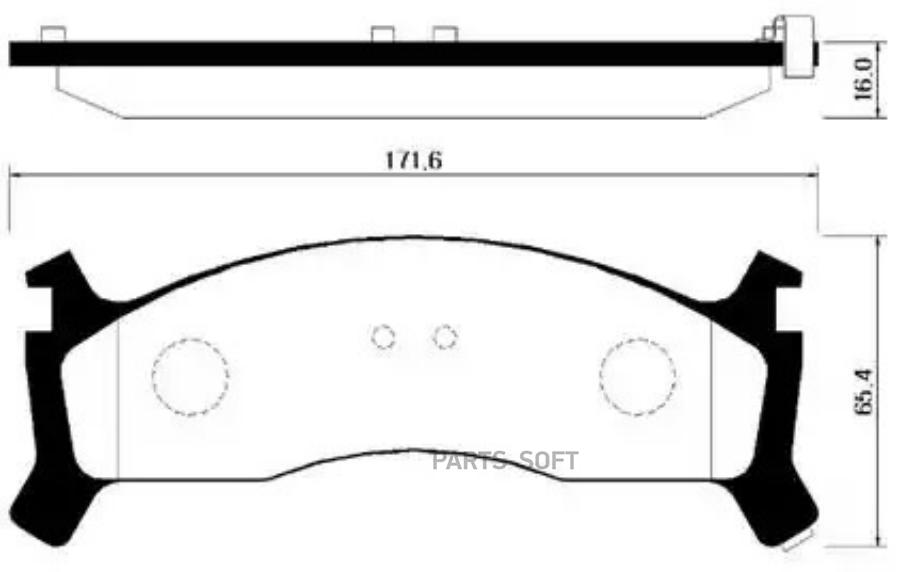 

Колодки тормозные KIA Sportage (94-03) передние (4шт.) HSB