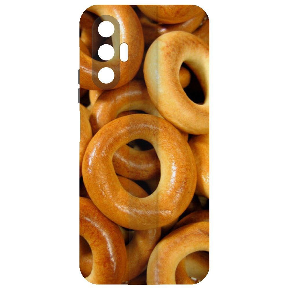 

Чехол-накладка Krutoff Soft Case Сушки для Tecno Pova 3, Черный