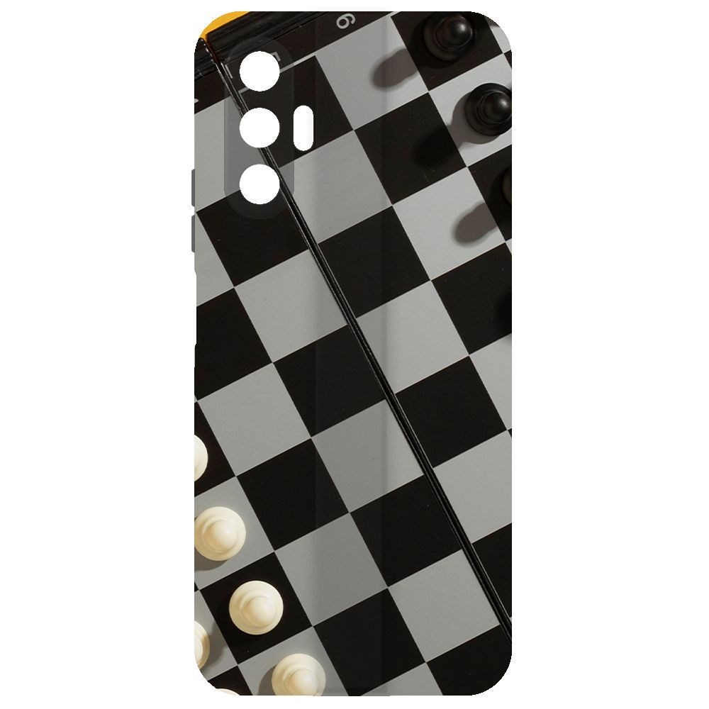 

Чехол-накладка Krutoff Soft Case Шахматы для Tecno Pova 3, Черный
