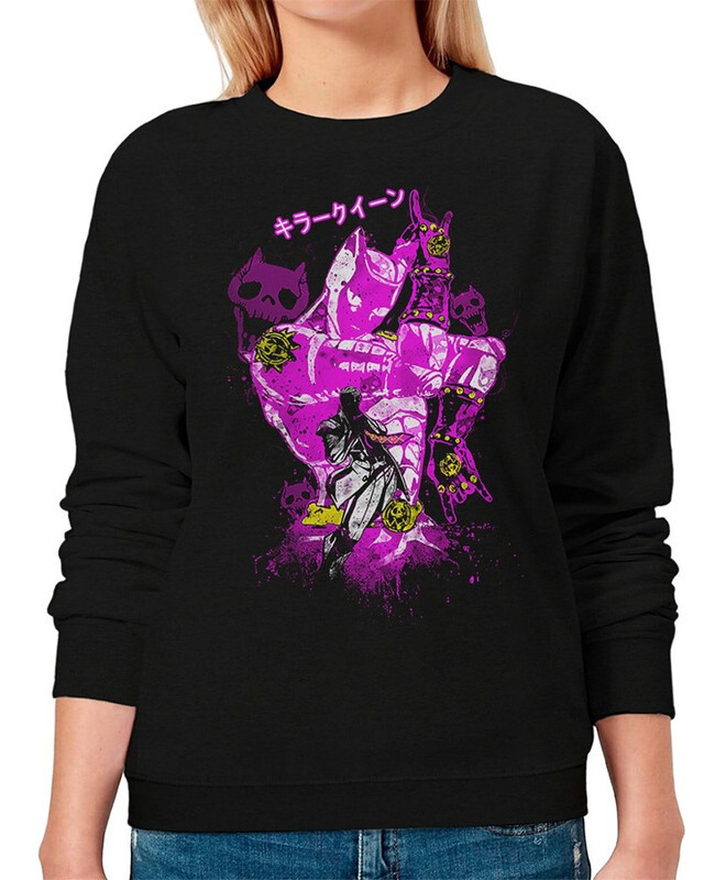 

Свитшот женский Dream Shirts JoJo's Killer Queen / Аниме ДжоДжо черный 48 RU, JoJo's Bizarre Adventure - Killer Queen / Аниме ДжоДжо