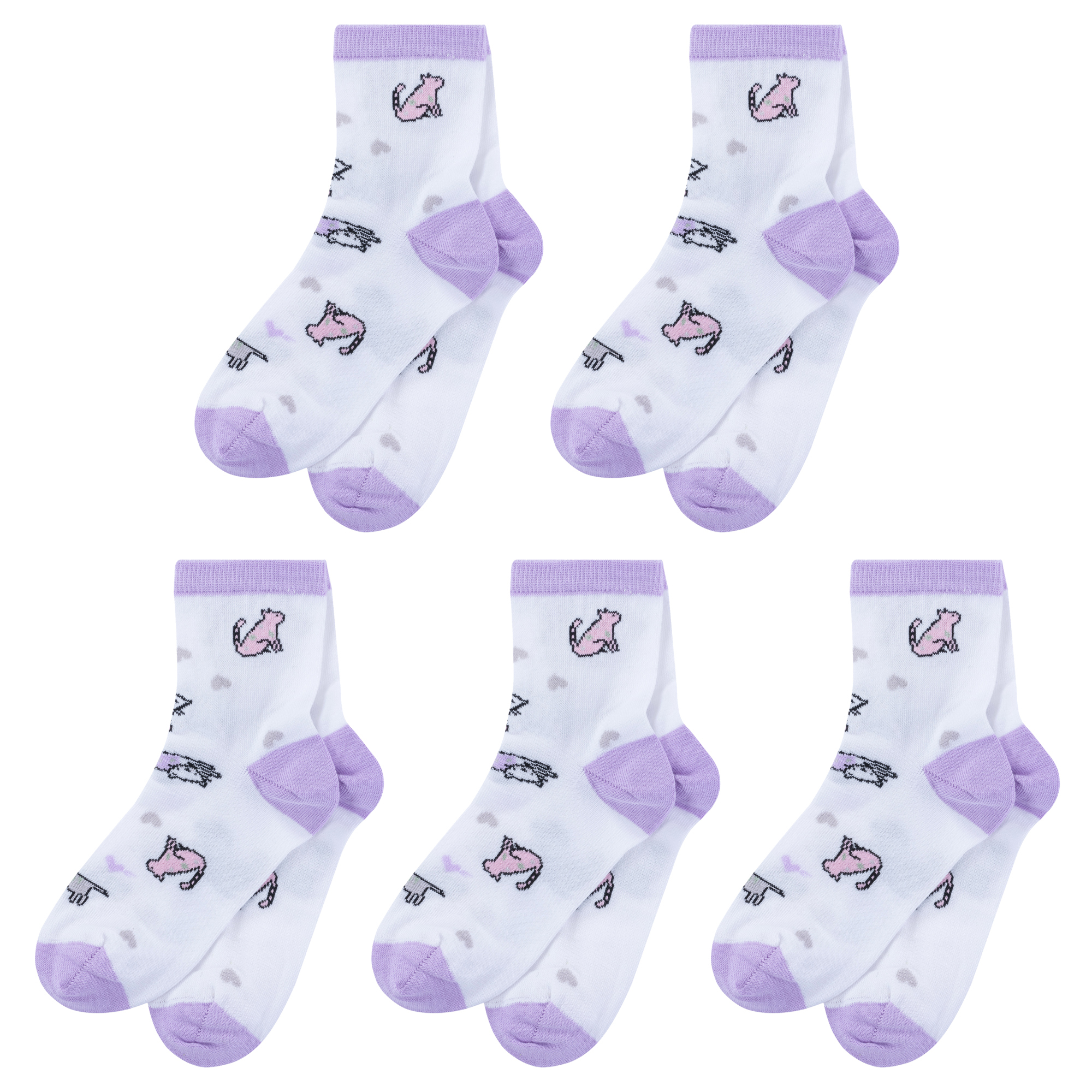 

Носки детские LorenzLine 5-Л98 цв. фиолетовый; белый р. 10-12, 5-Л98