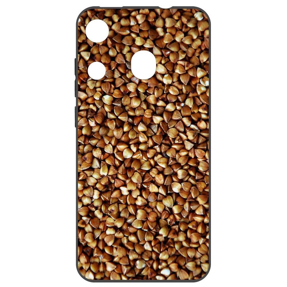 

Чехол-накладка Krutoff Soft Case Гречка для Itel A27, Черный