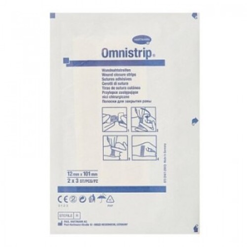 

Полоски Hartmann Omnistrip на операционные швы 12х101 мм, 18 шт, 3 уп по 6 шт, Бежевый