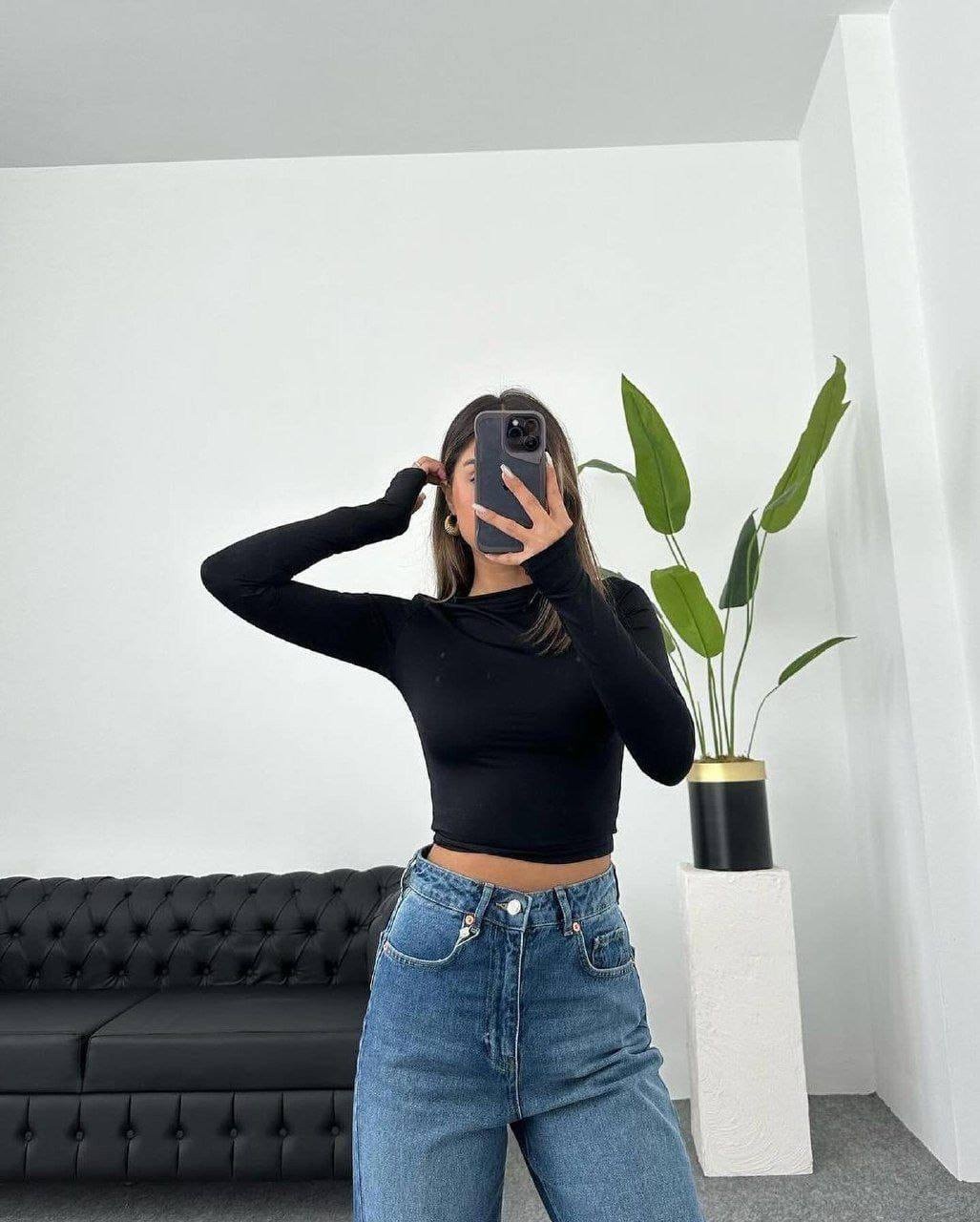 

Лонгслив женский NoBrand 19 черный onesize, 19