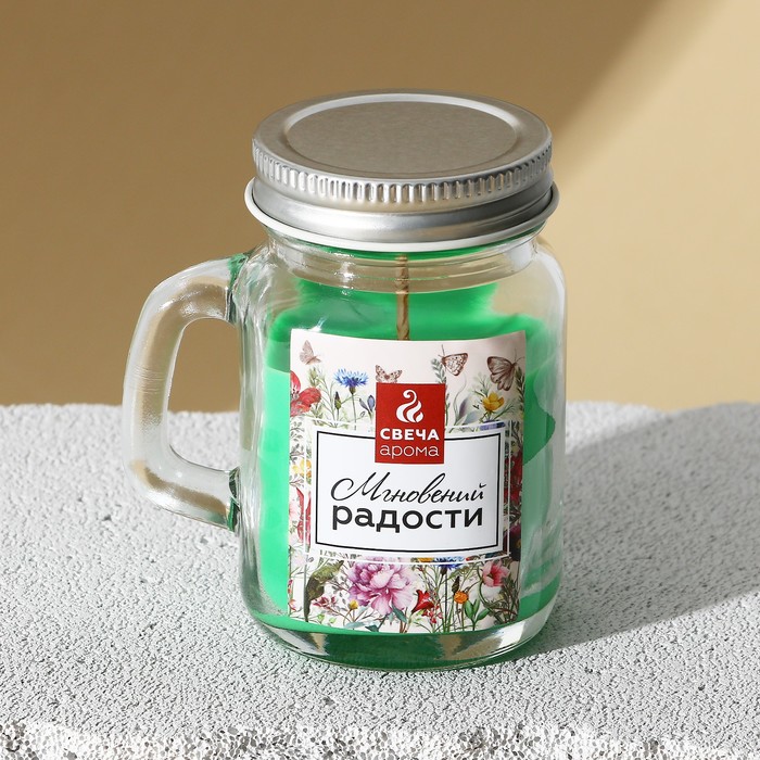 фото Свеча в банке «мгновений радости», аромат цветочный nobrand