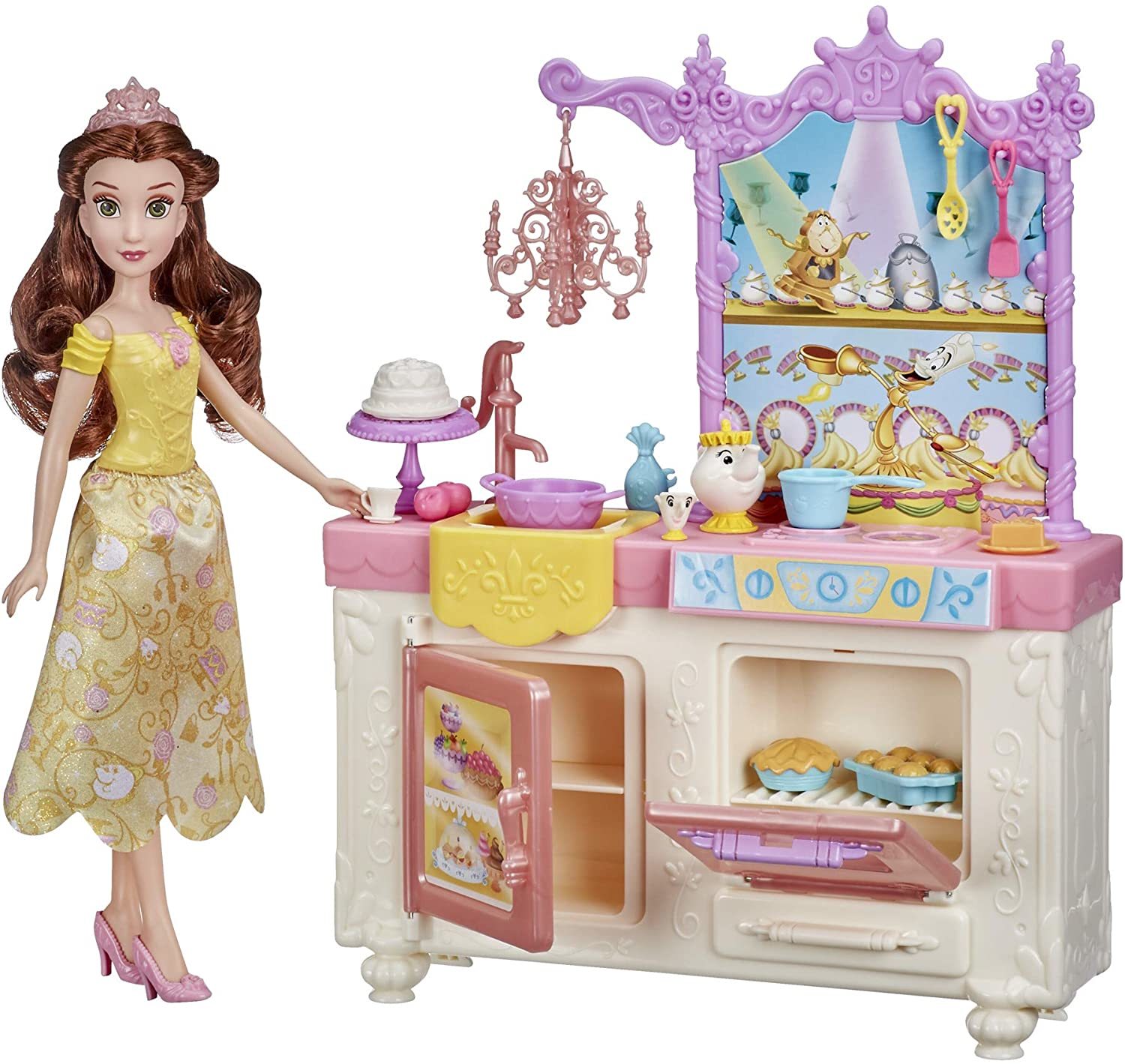 

Кукла Disney Princess Белль и кухня E8936