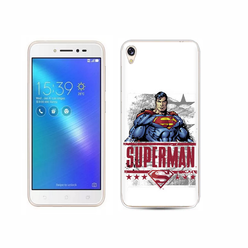 Чехол MyPads Tocco для Asus ZenFone Live (ZB501KL) рисунок супермен