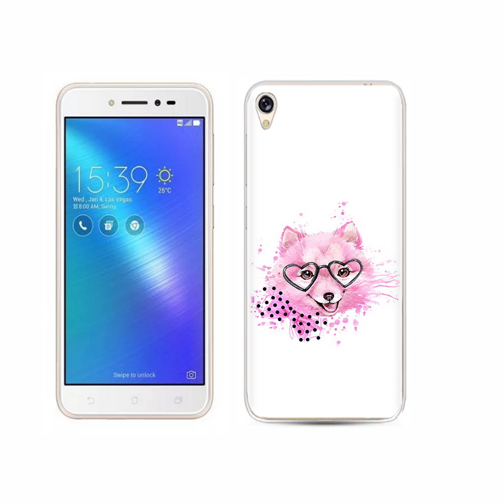 

Чехол MyPads Tocco для Asus ZenFone Live (ZB501KL) розовый волченок, Прозрачный, Tocco