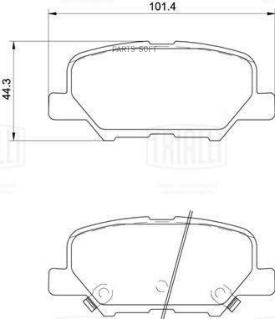 

Колодки Торм. Дл А/М Mitsubishi Outlander Iii (12-) Диск. Зад. Т/С Akebono (Керам) (Pf 438