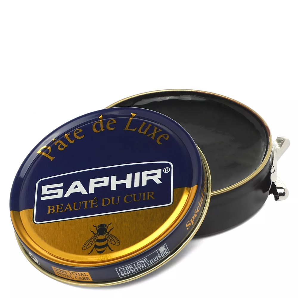 Крем для гладкой кожи Saphir Pate De Luxe Dark brown (Темно-коричневый) 50 мл