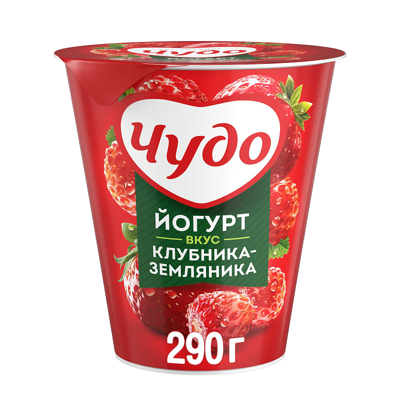 

Йогурт Чудо клубника-земляника 2% 290 г