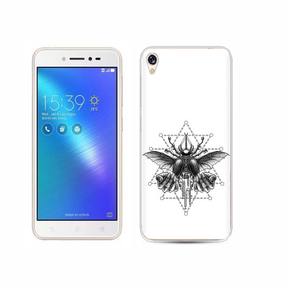

Чехол MyPads Tocco для Asus ZenFone Live (ZB501KL) скарабей, Прозрачный, Tocco