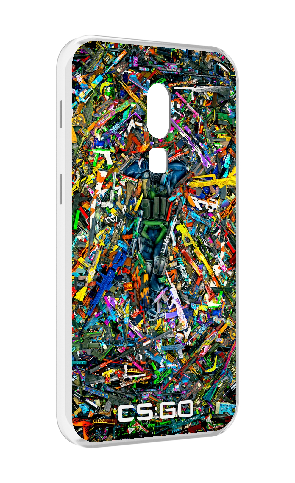 

Чехол MyPads CS GO guns skins мужской для Meizu V8, Прозрачный, Tocco