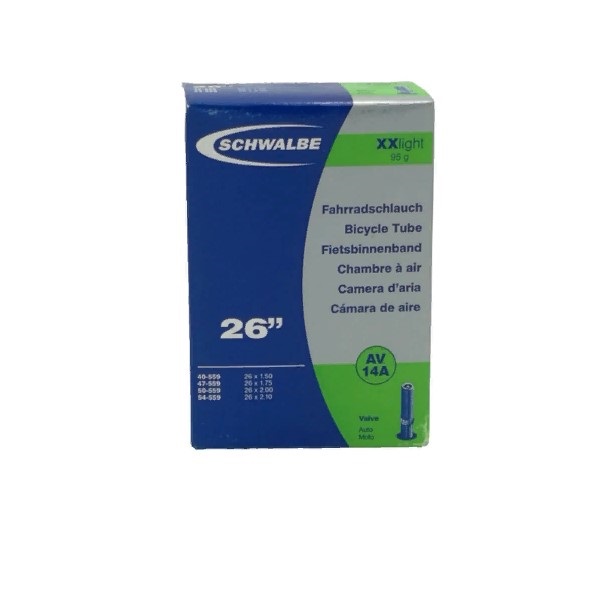 

Камера 26"х1,50/2,00 (40/54-559) SCHWALBE AV14A XXLight, Черный
