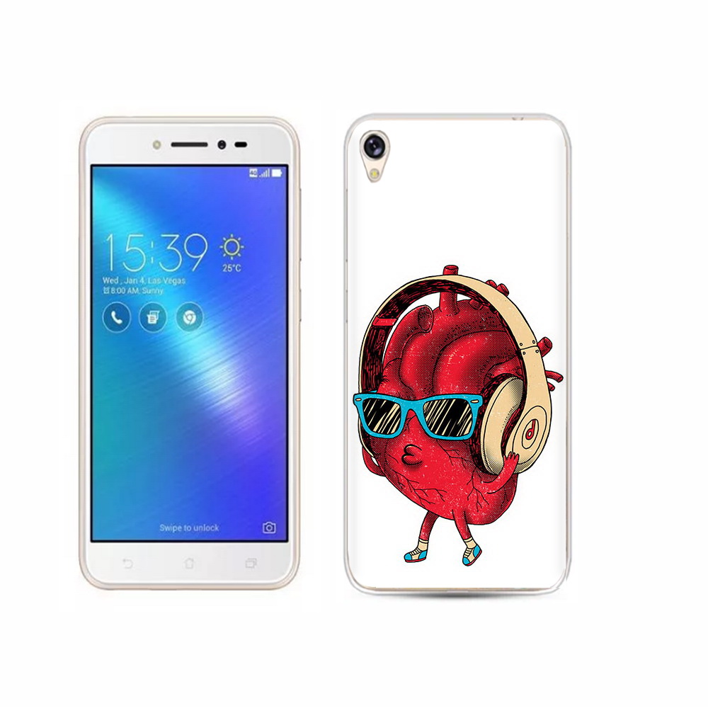 Чехол MyPads Tocco для Asus ZenFone Live (ZB501KL) слушай сердце