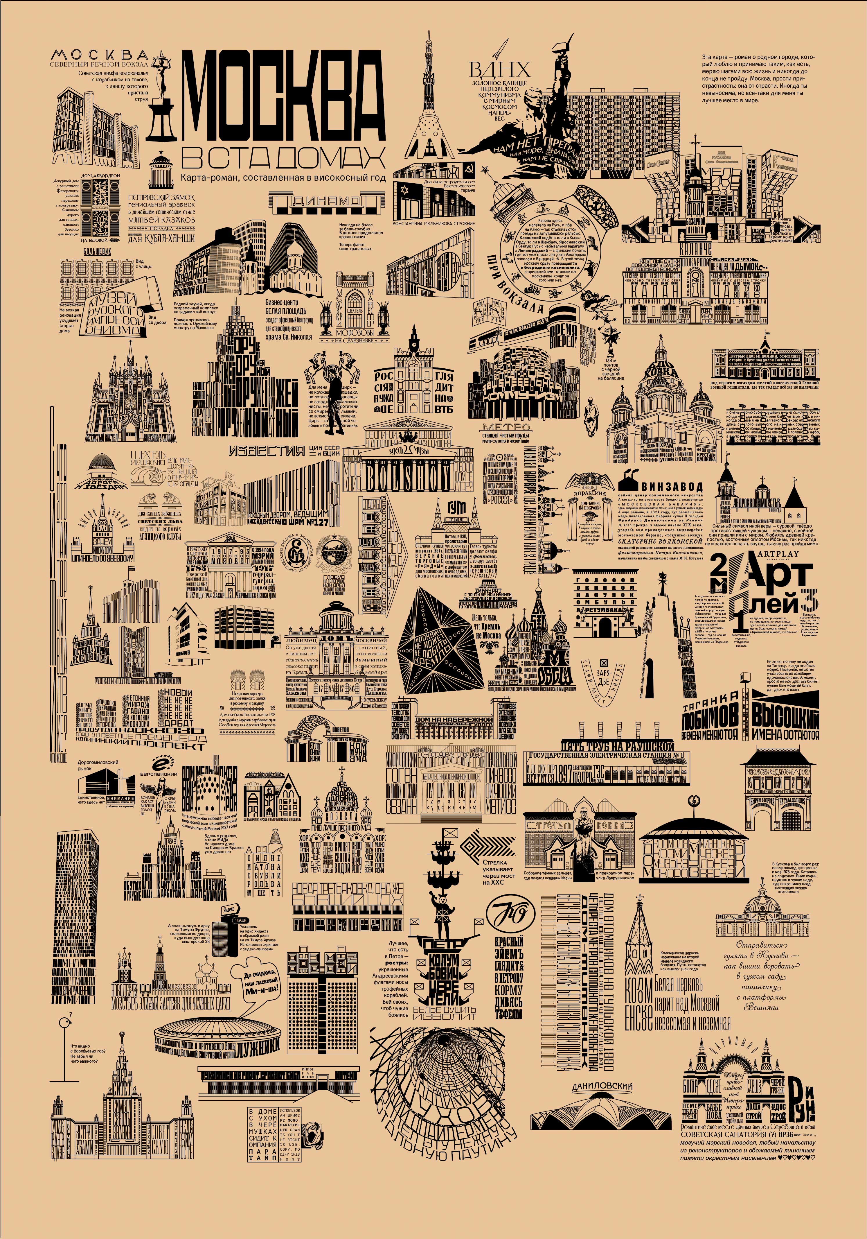 

Карта «Москва в ста домах» (большая)