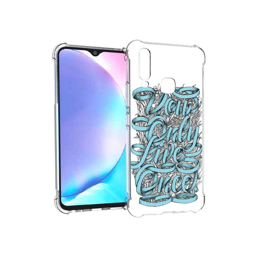 

Чехол MyPads Tocco для Vivo Y17 слова из ленты абстракция (PT136369.382.607), Tocco