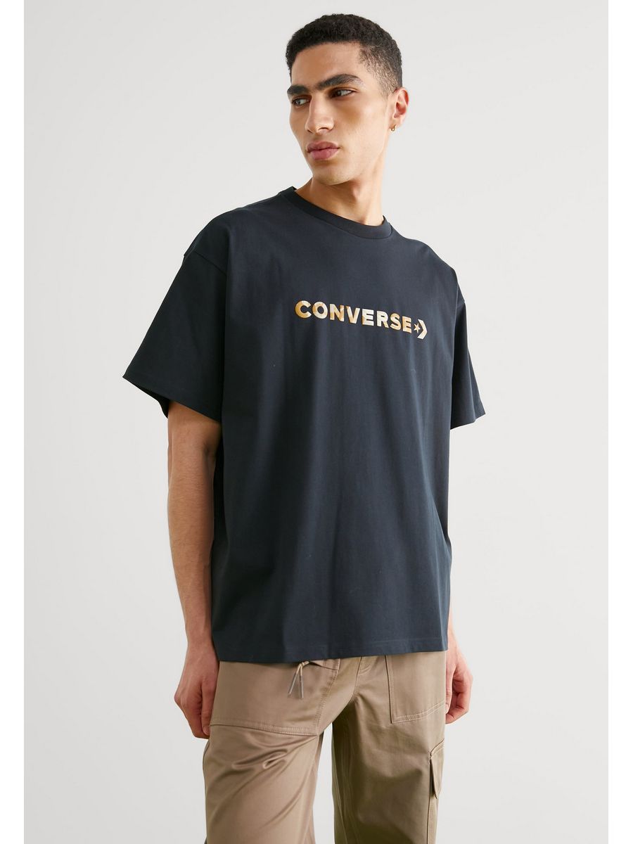

Футболка мужская Converse CO422O0DA черная XL, Черный, CO422O0DA