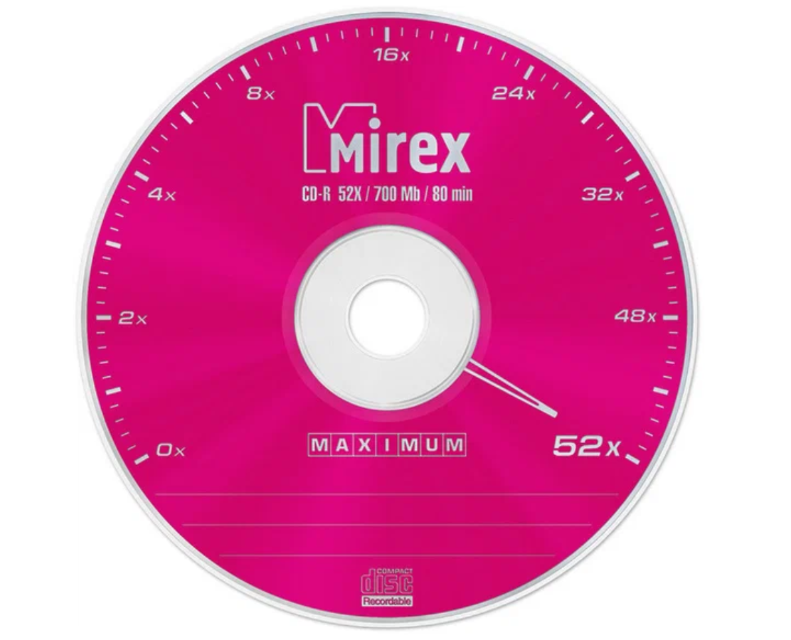 

Диск cd-r MIREX 1шт. (UL120052A8C)