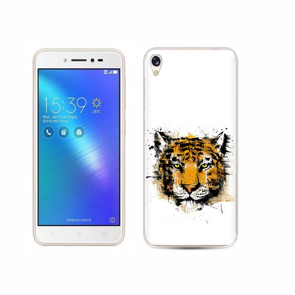 

Чехол MyPads Tocco для Asus ZenFone Live (ZB501KL) тигруля, Прозрачный, Tocco