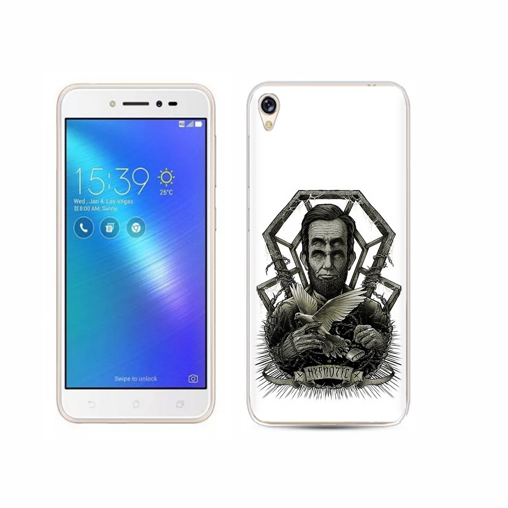 

Чехол MyPads Tocco для Asus ZenFone Live (ZB501KL) франклин абстракция, Прозрачный, Tocco