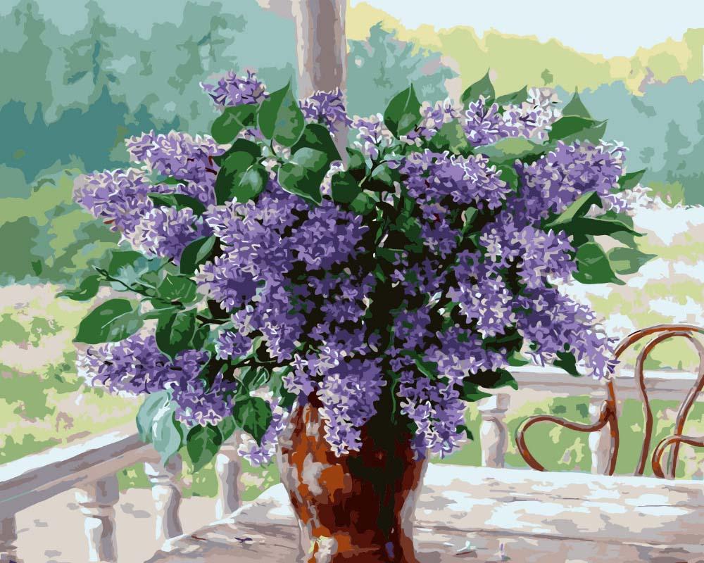 

Картина по номерам Paintboy Сиреневое утро, 40x50, Сиреневое утро