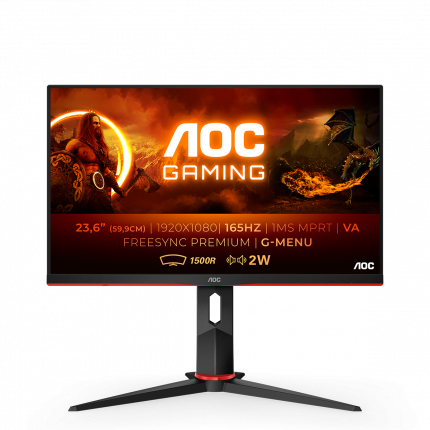 

Монитор AOC GAMING 24G2AE/BK, Черный;красный, GAMING 24G2AE/BK