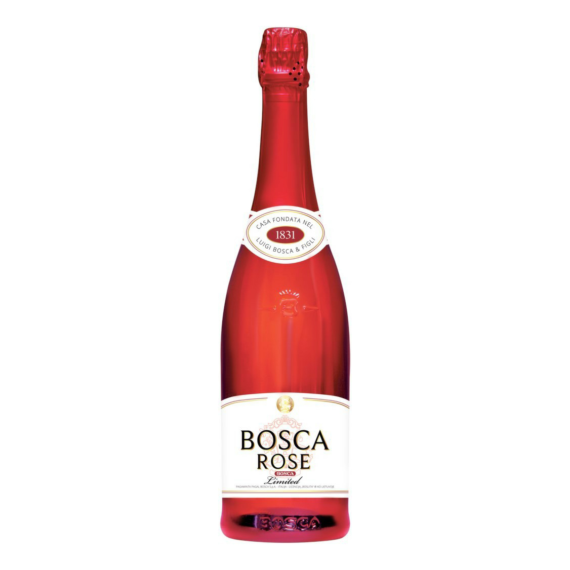 

Вино игристое безалкогольное Bosca Rose розовое полусладкое 0,75 л Литва