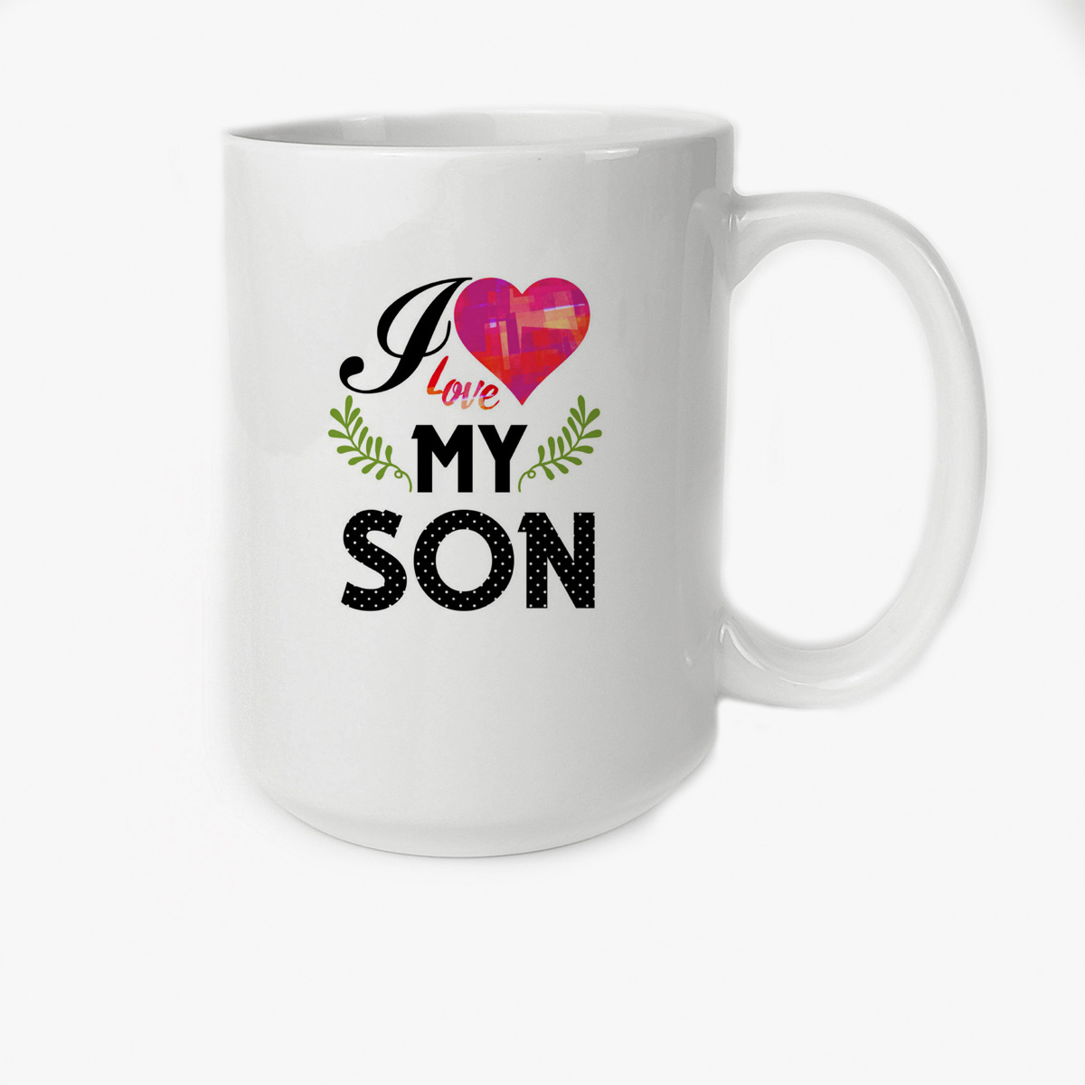 

Кружка CoolPodarok Прикол Семья I love my son Я люблю моего сына