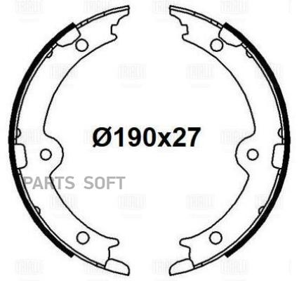 

Колодки Ст.торм.lexus Gs 05-11/Is 01-/Ls 05- Trialli GF 4638