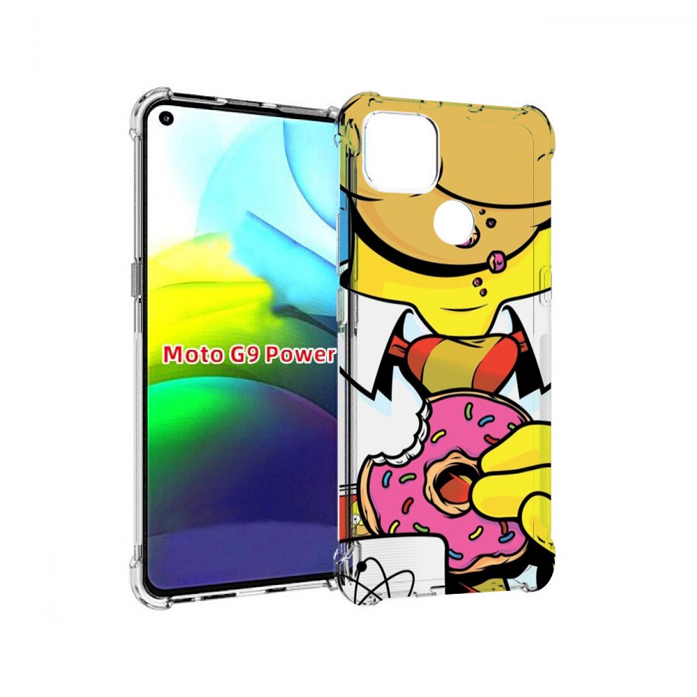

Чехол MyPads Пончик для Motorola Moto G9 Power, Прозрачный, Tocco