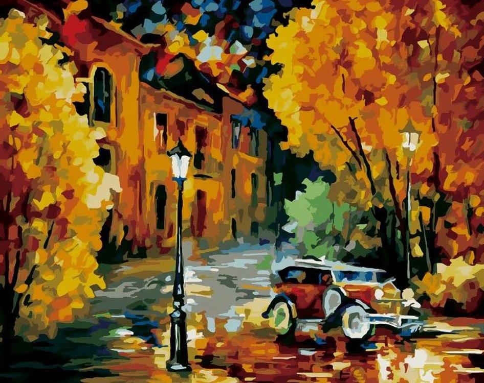

Картина по номерам Белоснежка Город, 40x50, Город
