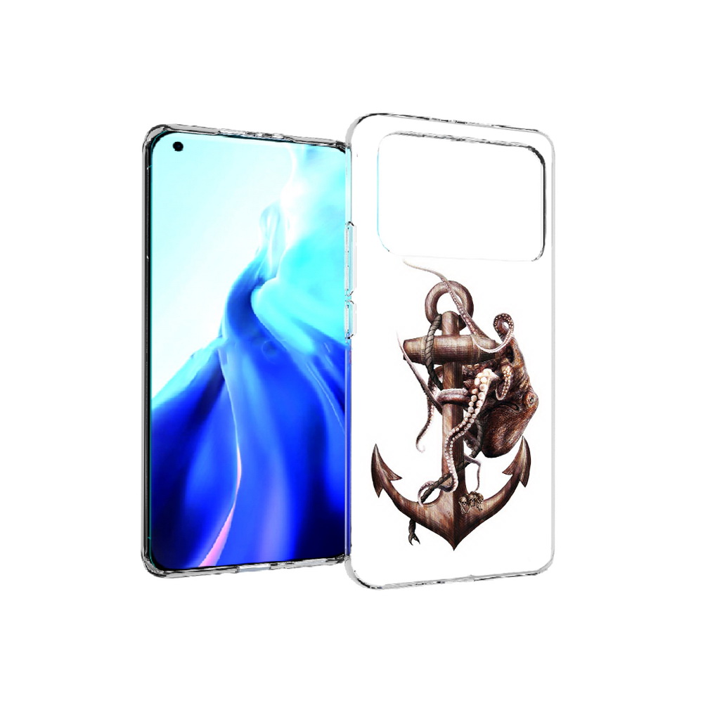 

Чехол MyPads Tocco для Xiaomi Mi 11 Ultra ржавый якорь (PT160500.261.579), Прозрачный, Tocco