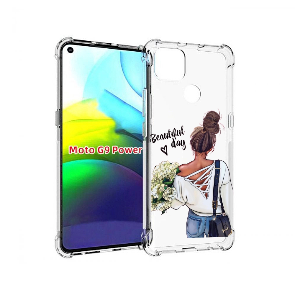

Чехол MyPads Прекрасный-день для Motorola Moto G9 Power, Прозрачный, Tocco