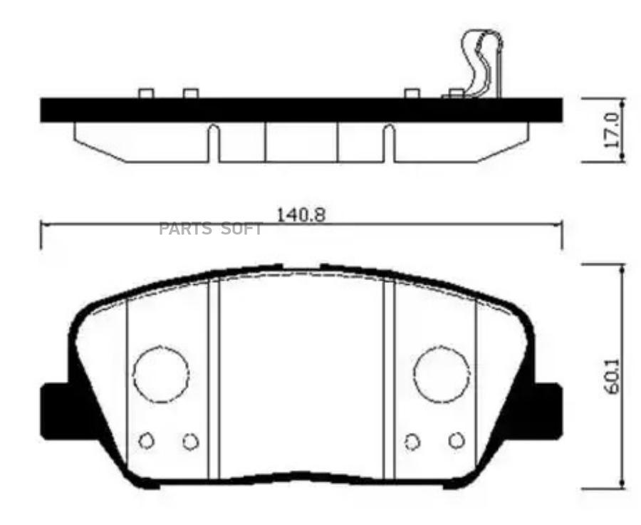 

Тормозные колодки HSB дисковые HP1046