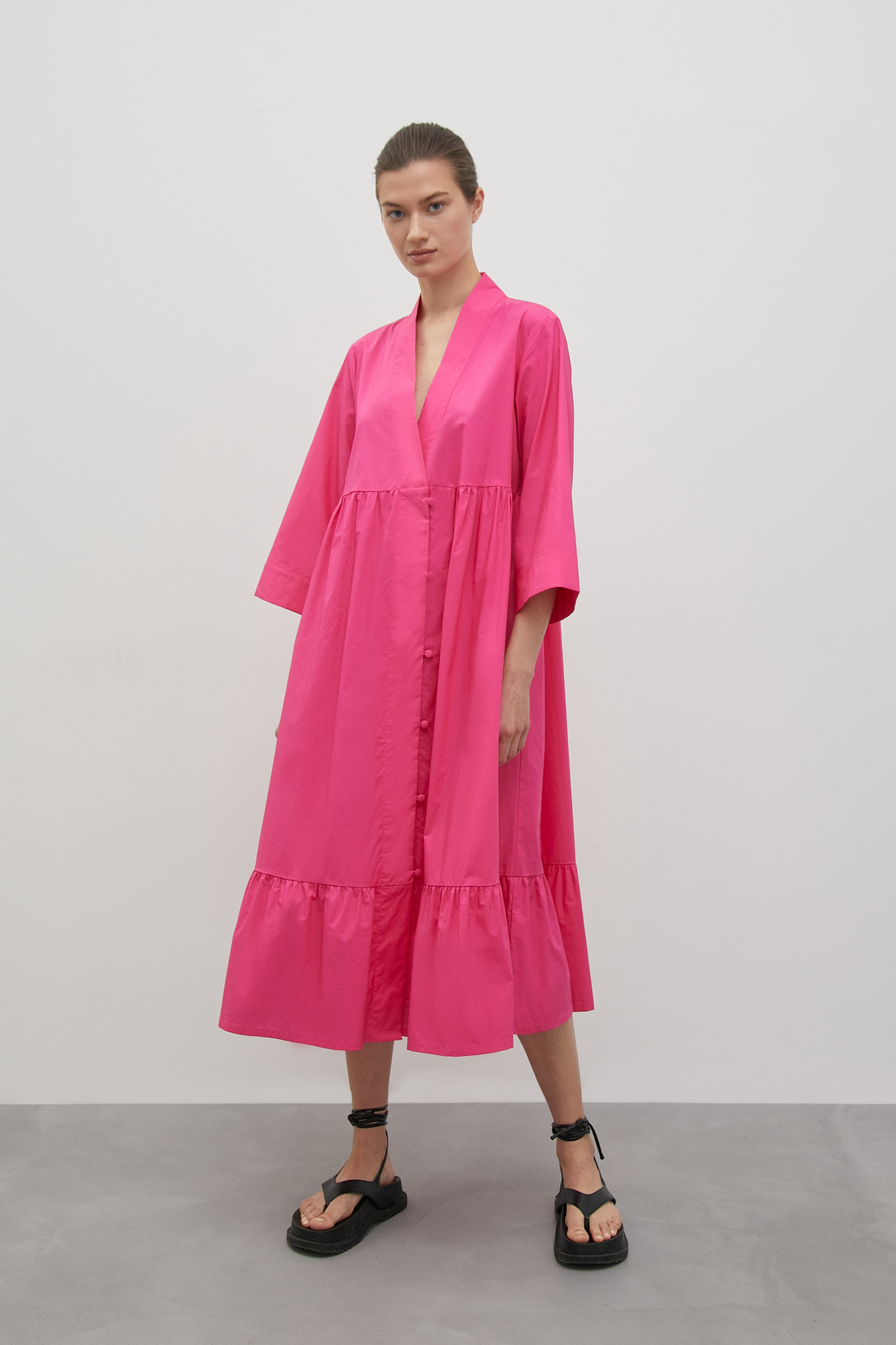 Платье женское Finn Flare FSD11084 розовое M