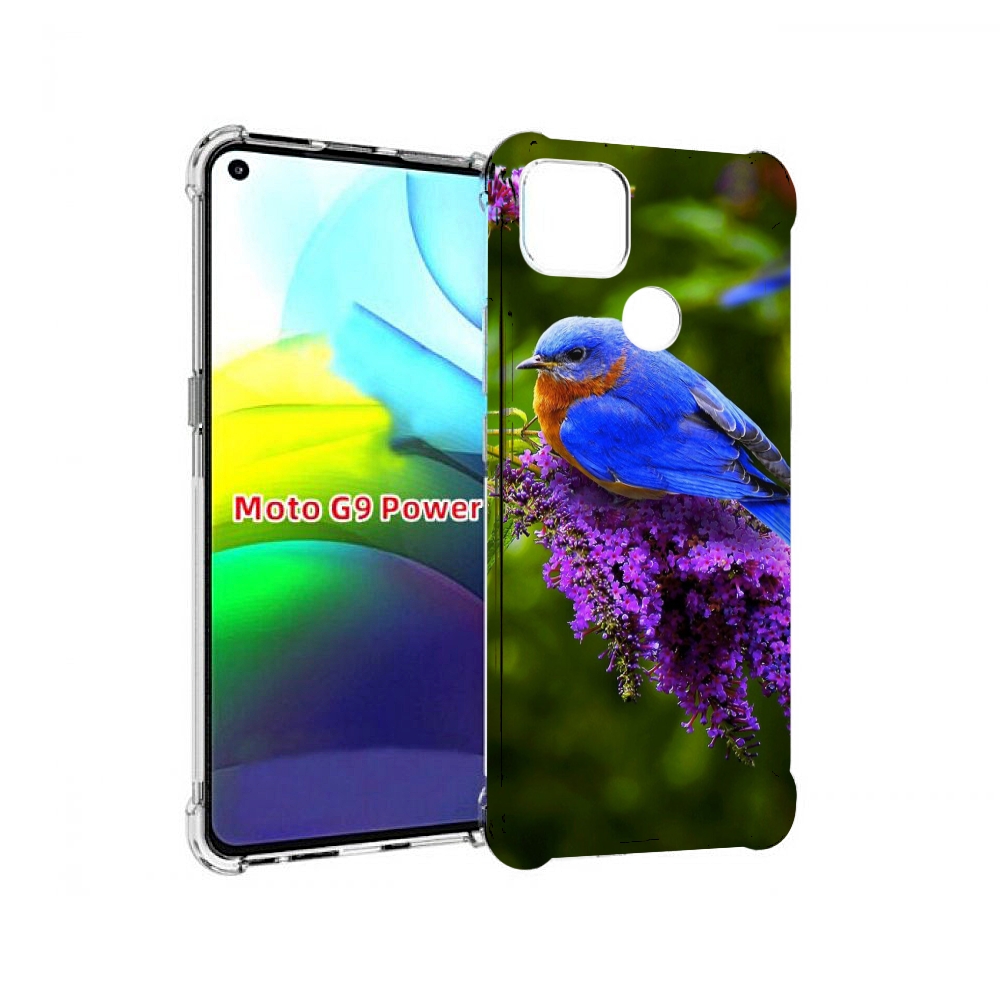 

Чехол MyPads Птица-сиреневая для Motorola Moto G9 Power, Прозрачный, Tocco