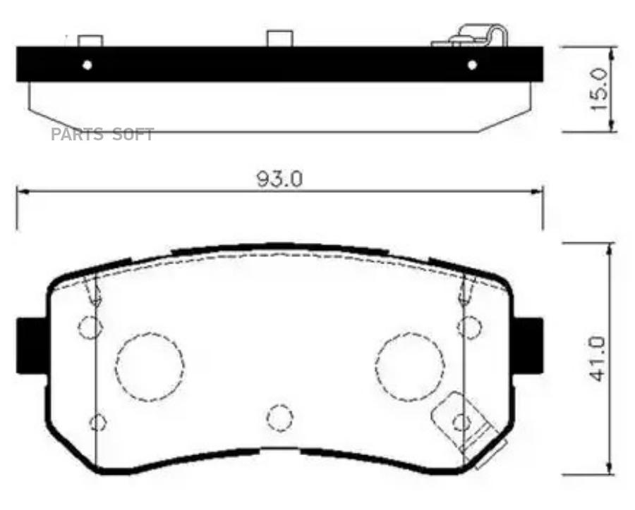 

Колодки Тормозные Дисковые Kia: Morning HSB HP1048