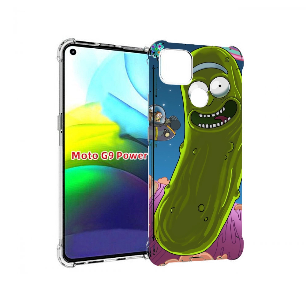 

Чехол MyPads Рик огурец для Motorola Moto G9 Power, Прозрачный, Tocco