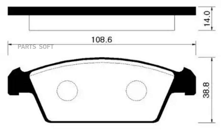 Колодки тормозные дисковые передн DAEWOO: TICO 91-01 \ SUZUKI: CAPPUCINO 92-95, ALTO 93-99