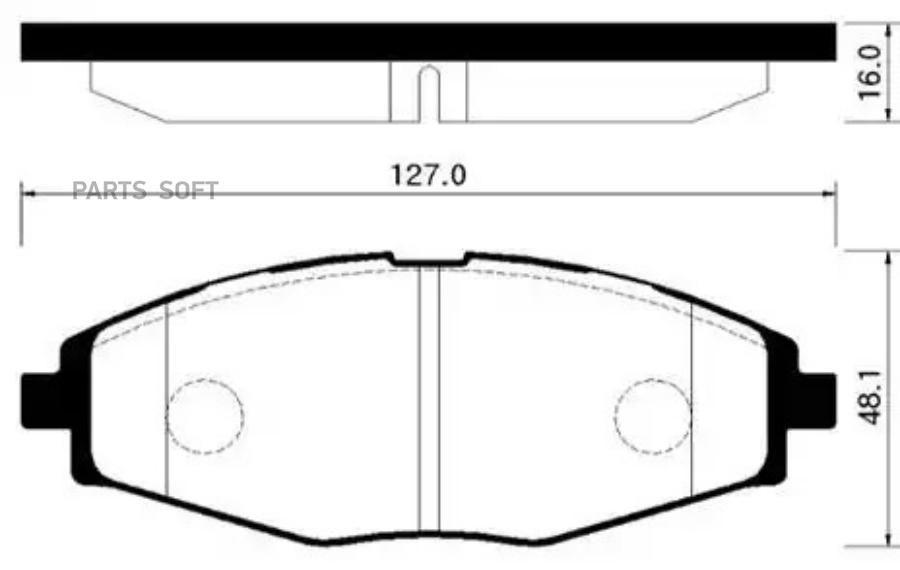 

Колодки Тормозные Дисковые Передн Daewoo: Lanos (Sohc) 97-, Matiz 98- Chevrolet: Matiz 05