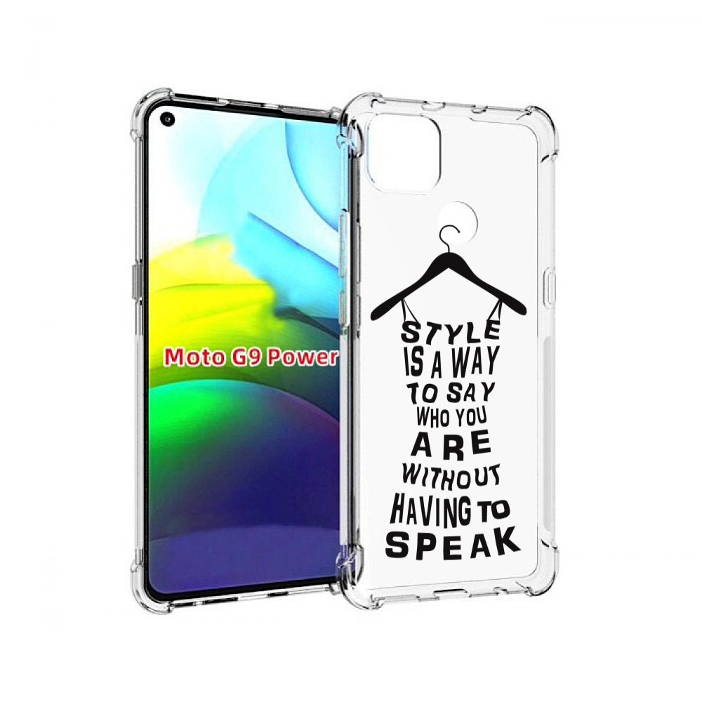 

Чехол MyPads Сарафан-из-слов для Motorola Moto G9 Power, Прозрачный, Tocco