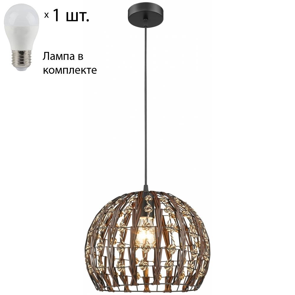 

Подвесной светильник с лампочкой Velante 566-726-01+Lamps E27 P45