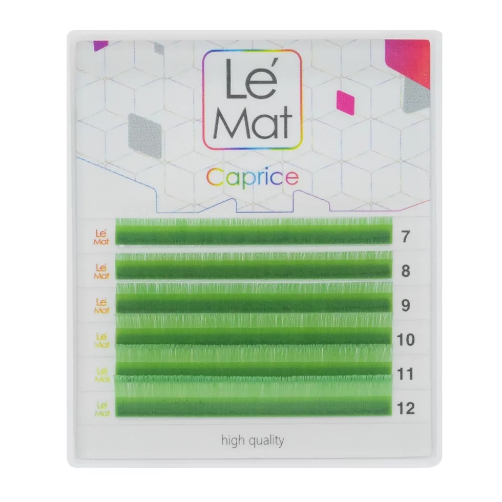

Ресницы Le Maitre Green Caprice 6 линий C 0.10 MIX 7-12 мм, Зеленый