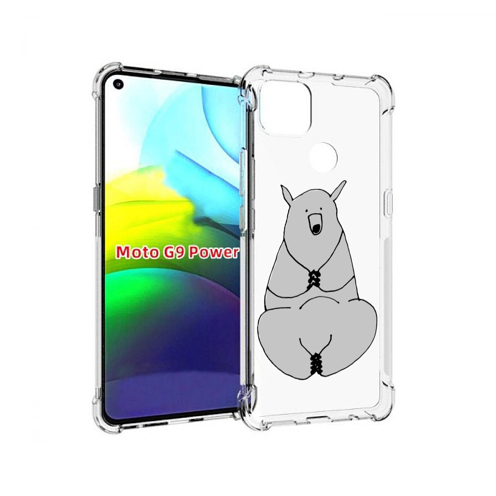 

Чехол MyPads Серый медведь для Motorola Moto G9 Power, Прозрачный, Tocco