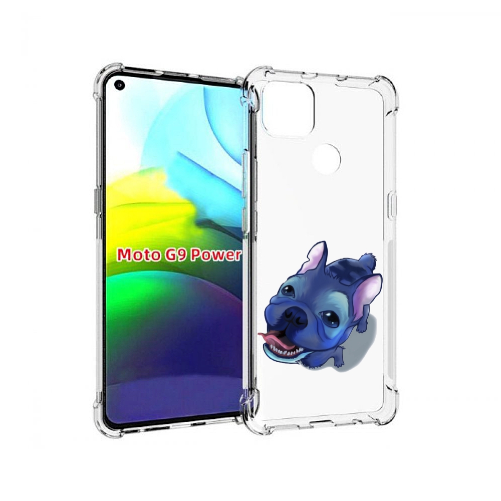 

Чехол MyPads Синий Пес для Motorola Moto G9 Power, Прозрачный, Tocco