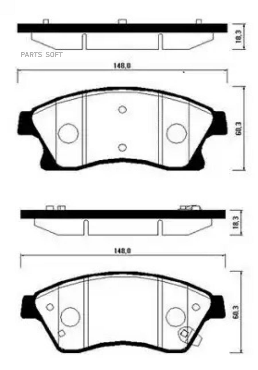 

Колодки тормозные дисковые передн СHEVROLE: CRUZE 09-, LACETTI 06-09 OPEL: ASTRA J 1.3 CDT